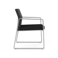 thumbnail image 4 of Fauteuil d'Invité d'Attente pour Réception Gansett / Acier Argenté / Gris Foncé / Noir, 4 of 5