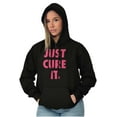 thumbnail image 4 of Breast Cancer Awareness Just Cure It Hoodie Sweatshirt Women Brisco Brands S, 4 of 6