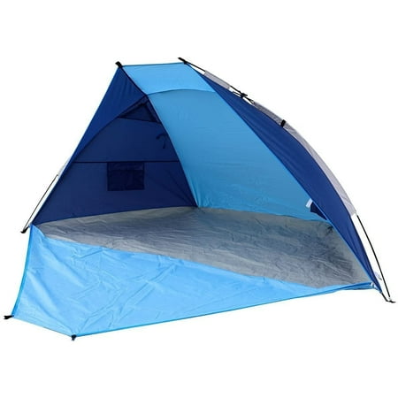 Timber Ridge Beach Tent Sun Shelter Canopy Cabana for 2-3 Person Easy Setup Outdoor with Carry Bag For Beach Travel Family Vacation Weekend (Blue, Medium)