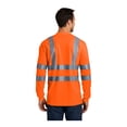 thumbnail image 2 of CornerStone ANSI 107 Class 3 Long Sleeve Snag-Resistant Reflective T-Shirt | Safety Clothing for Men & Women, High Visibility Work Tee, 2 of 4
