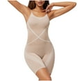 thumbnail image 2 of Body moldeador de cintura alta para mujer, con tirantes ajustables, talla grande, ajustado, moldeador de cadera, de nailon, 2 of 5