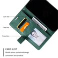 thumbnail image 5 of For Samsung Galaxy S25 Edge 5G Wallet Phone Case With Card Holder Magnetic Closure Folio Splicing PU Leather Flip Case,Green,For Galaxy S25 Edge 5G, 5 of 7