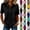 #03 Black, variant on Womens Cotton Polo Shirts Summer Button Down Loose Fit V Neck Short Sleeve Tops Golf Tennis Sports Casual T Shirts,M,#03 Brown