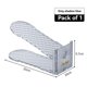 thumbnail image 3 of Organizador de Ranuras para Zapatos, Zapatero de Ajustable, Apiladores Que Ahorran Espacio para Pares de Zapatos (Transparente, Paquete de 3) C, 3 of 6