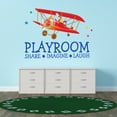 thumbnail image 1 of Cartoon Wall Decals for Boy's Bedroom - Kids Flying in Airplane Wall Sticker Decal With Easy Installation Instructions Kid's Bedroom Decal Wall Sticker - Size: 40 In x 28 In, 1 of 5