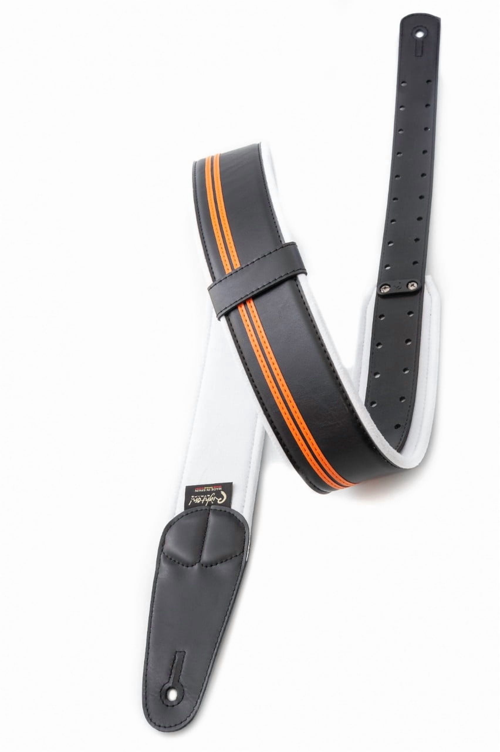 RightOn! Straps Mojo Collection Race-60 Guitar & Bass Strap made with Vegan Leather – Stylish and Comfortable - H.D.