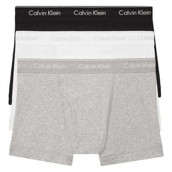 Calvin Klein Cotton Classics Multipack Trunks Black/Grey/White XL (40-42)