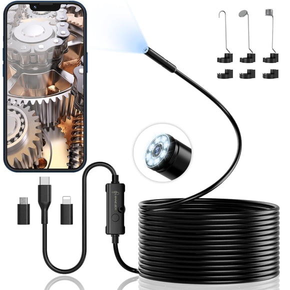 Cámara endoscópica ENNOVOR 1920P HD 7.9 mm 5 m IP67 iOS Android