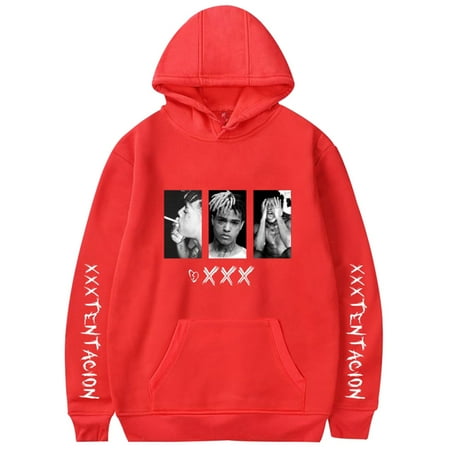 - Fancyleo Unisex Hoodie RIP Xxxtentacion Graphic Printed Hooded Sweatshirt Top
