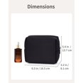 thumbnail image 4 of Travel Makeup Cosmetic Bag Neoprene Waterproof Soft for Women with Large Capacity Portable Pouch Lightweight Toiletry Organizer Purse, Black, 4 of 6