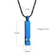 thumbnail image 4 of Customize Long Bar with Birthstone Pendent for Ashes and Chain Urn Necklace Lockets for Human Ashes Holder Cremation Jewelry for Ashes, 4 of 8