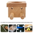 thumbnail image 3 of Wooden Baseball Bat Holder Vertical Rack for Home Display Strong Synthetic Material, 3 of 9