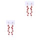 thumbnail image 3 of Guardurnaity 1 par de pendientes colgantes de cristal accesorios de regalo de joyería de fiesta rojo Type2 NO2, 3 of 6