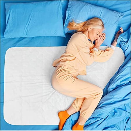PRIVA 1 Pack Waterproof Washable Incontinence Bed Pads, 24 x 34 Inch Reusable Bed Wetting Underpad, Heavy Duty Mattress Protection for Elderly Seniors, Kids, Pets, Ultra Absorbent Pee Pads