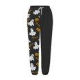 thumbnail image 4 of Gray Womens Halloween High Waist Baggy Leg Pants Womens Halloween Pajamas Pants Cute Magical Pajama Soft Long Bottoms Women Fall Pjs 3XL, 4 of 4