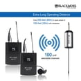 thumbnail image 4 of Blackmore Pro Audio Bmp-16 Dual Portable Dynamic Lapel UHF Microphone System, 4 of 9