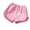 Pink, variant on Summer Girls Shorts Loose Fit Casual Short Pants Everyday Comfort for Play Size:12-24 Months