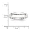 thumbnail image 3 of Auriga Fine Jewelry 10K White Gold 3mm Lightweight Comfort Fit Wedding Band for Women Size- 8, 3 of 5