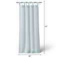 thumbnail image 6 of Mainstays Kids Aqua Blue Dotted Light Filtering Tie Top Single Curtain Panel, 38" W x 63" L, 6 of 8