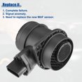 thumbnail image 4 of Sensor MAF de flujo de aire masivo de coche, repuesto para Volkswagen Golf Beetle Jetta 2004-2006 No.0281002531/038906461B, paquete de 1, 4 of 8