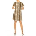 thumbnail image 5 of Women's Printed Short Sleeve Dress with Round Neckline and Side Pockets, 5 of 7