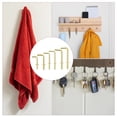 thumbnail image 7 of 120 Pack L Shape Hooks, Right Angle Screw Hooks for Hanging, Gold, 7 of 7