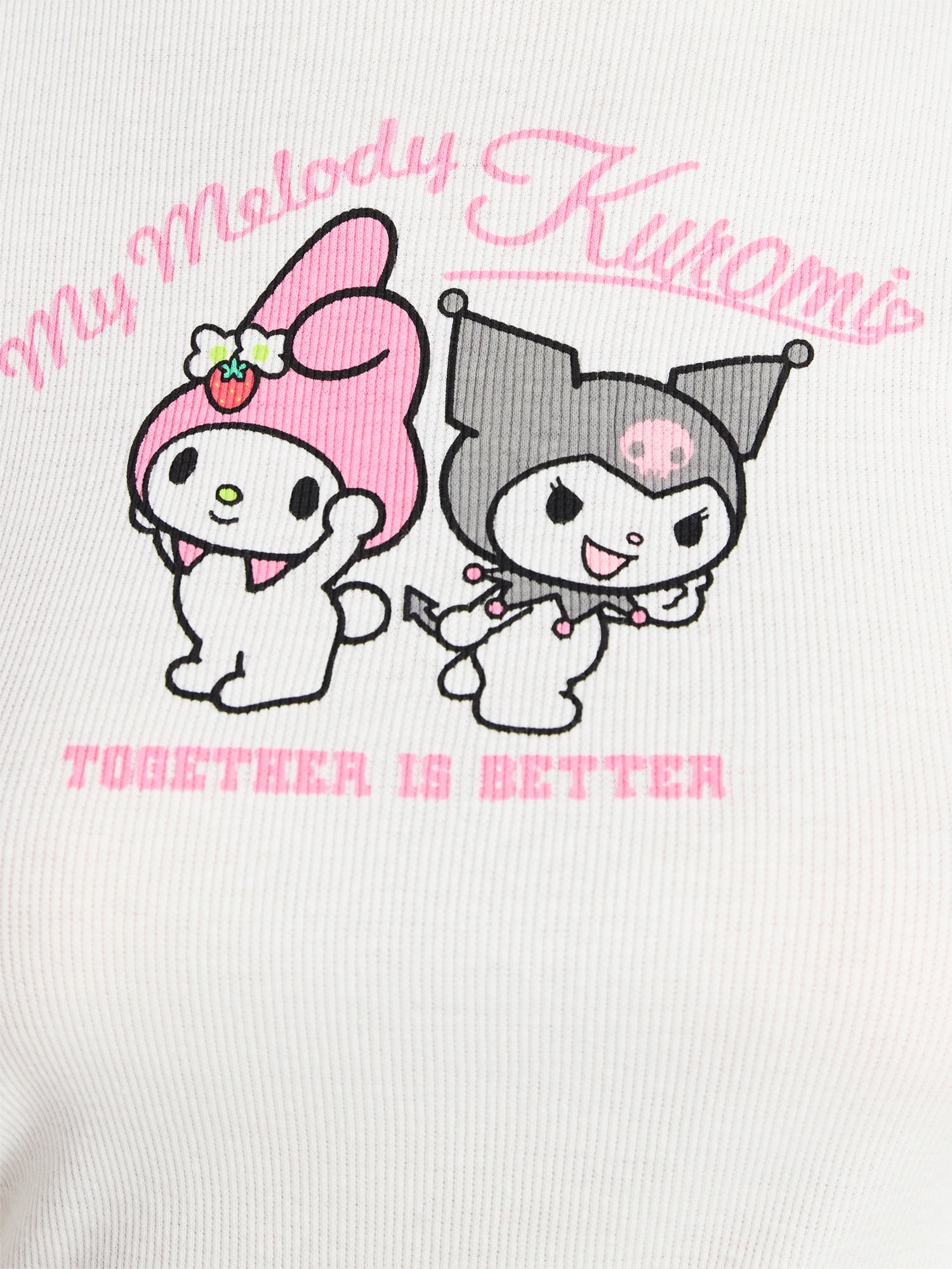 Hello Kitty My Melody and Kuromi Women's Graphic Tank Top and Shorts Set, 2-Piece, Sizes XXS-XXL