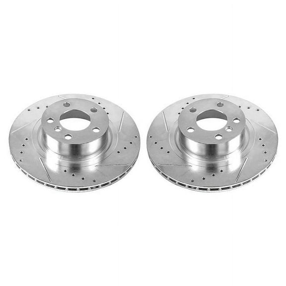 Power Stop EBR1240XPR Evolution Drilled & Slotted Rotors -Rear Fits 2017 BMW X3