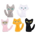 thumbnail image 1 of KAKOWELY 5 marionetas de dedo de animales, juguetes de peluche para contar historias, juegos de rol y enseñanza., 1 of 4