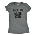 thumbnail image 1 of Womens Vacation Mode On T Shirt Funny Spring Break Tee (Dark Heather Grey) - 3XL, 1 of 3