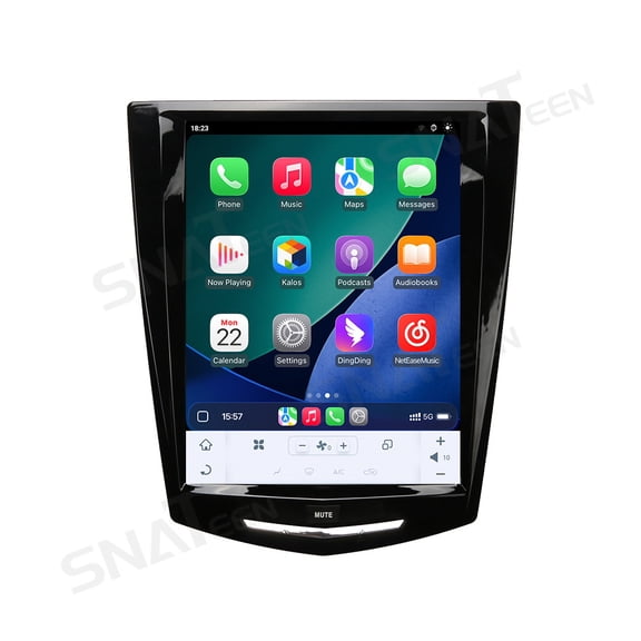 SNATEEN 10.5 inch Carplay Screen/Radio/Multimedia Player for Cadillac ATS/CTS/SRX/Escalade 2014-2018 Car Navigation/GPS Upgrade Headunit Android Display 1080P Touch Screen Receiver Replace System