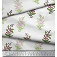thumbnail image 2 of Soimoi Velvet Fabric Leaves & Floral Block Print Fabric by Yard 58 Inch Wide, 2 of 4