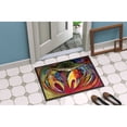 thumbnail image 2 of Carolines Treasures JMK1106MAT Blue Crab Stars Door Mat Indoor Rug or Outdoor Welcome Mat 18x27 Doormat  27"L x 18"W, 2 of 4