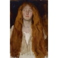 thumbnail image 2 of Edwin Austin Abbey 17x24 Black Ornate Framed Double Matted Museum Art Print Titled: Figure Study of Ophelia, for the Play Scene, Hamlet, Act IIi, Scene II (ca.&nbsp;1896-1897), 2 of 5