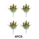 thumbnail image 2 of Matsuzay 4 piezas ramas agujas decoración Artificial nieve falsos pino con Greenerys racimos de pino hojas de pino ramitas de Kits de decoración para fiestas B, 2 of 6