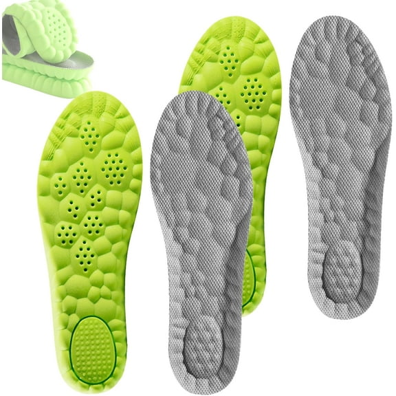 Insoles for Men Women,4d Cloud Technology Insole,for Women Men, 2026 New 4D Memory Foam Cloud Shoe, Massage Insole Enhanced Arch Support & Cushioned Comfort Breathable, Fits All Shoe Typess