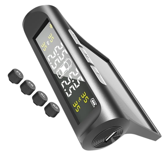 UPOUART Tire Pressure Monitoring System Easy Install Black ABS for Car Safety