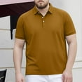 thumbnail image 2 of Mens Golf Polo Shirts Short Sleeve Casual Banded Bottom Stretch Classic Fit Solid Knit T-Shirts, 2 of 9