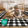 thumbnail image 4 of ODIKA 8'x10' Washable Area Rug Non-Slip Chair-Friendly Mat Plank Plaid Frame Retro Panel Farmhouse Border Motif Door Vintage Refined for Dining Room, Large Office, Lounge, 4 of 7