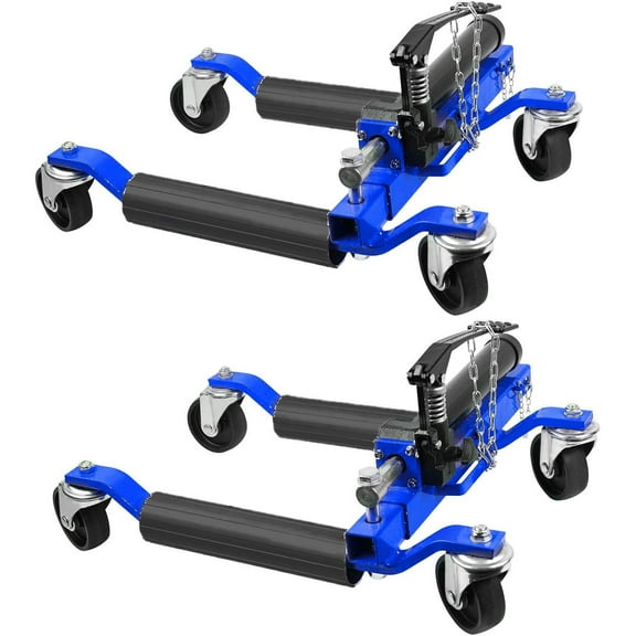 Mescukay 2 Pcs Car Wheel Dolly with Hydraulic Tire Jack, 1500LBS Capacity Trailer Dolly for Vehicle Positioning for Truck Rv Trailer