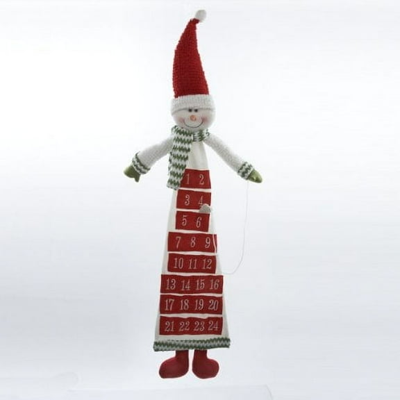Snowman Fabric 36 Inch Advent Calendar Christmas Countdown Kurt Adler New LARGE