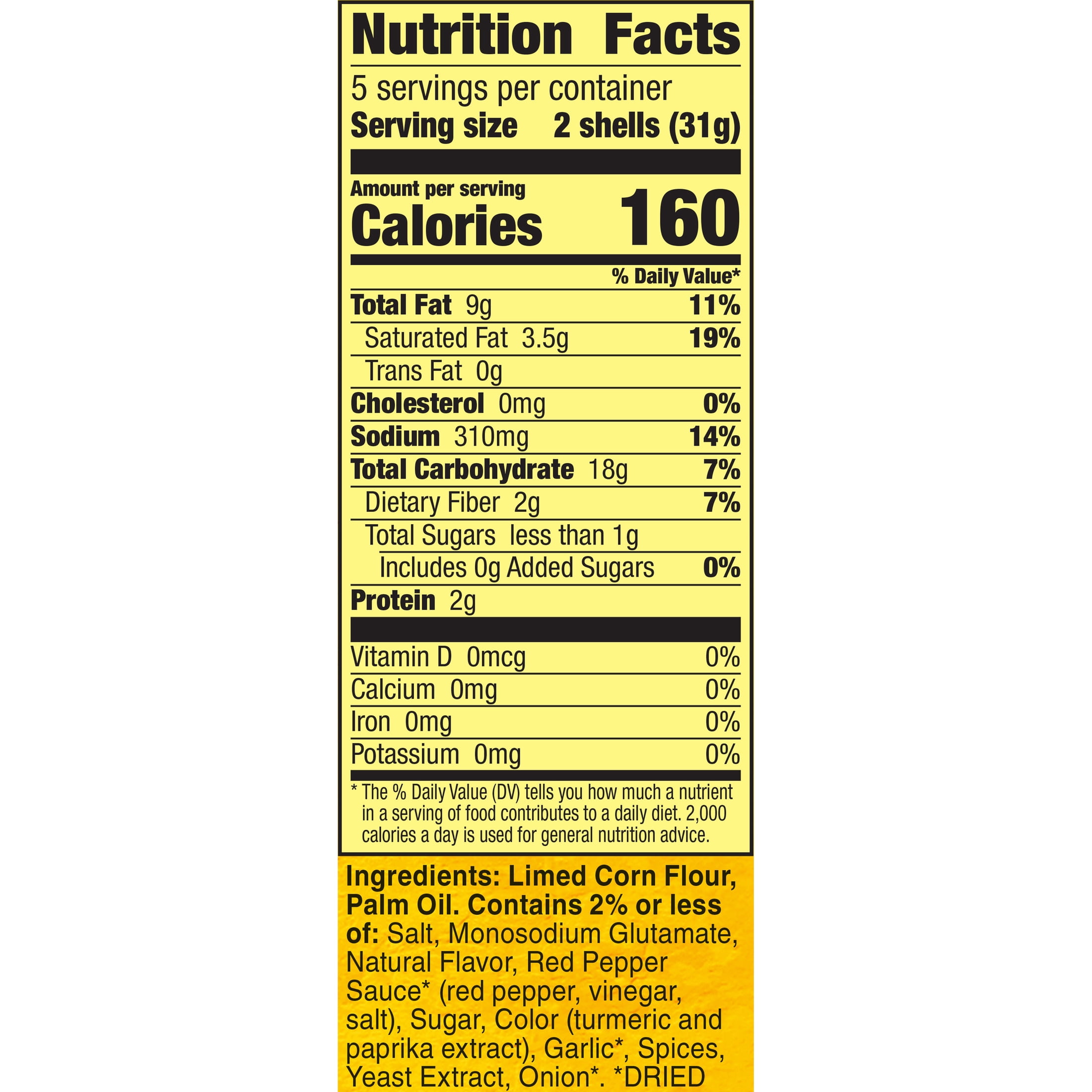 (2 pack) Old El Paso Stand 'N Stuff TABASCO Sauce Flavored Taco Shells, Spicy, 10 Count, 5.4 oz