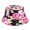 Pink, variant on Clearance! Fdelink Bucket Hat Sun UV Protection Hat Unisex Fashion Casual Small Floral Sun Hat Sun Hat Fisherman Hat Breathable Hat Black