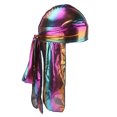 thumbnail image 6 of Rainbow Men ' Tail Hat Turban Headscarf Chemo, 6 of 6