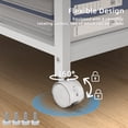 thumbnail image 6 of Leyaoyao 3-Tier Printer Stand with Charging Station, Computer Tower Stand with Open Shelves for Home Office, Printer Cart Lockable Wheels, White, 6 of 8