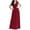 Wine, variant on New Summer Fashion Dresses for Womens 2025 Plus Size Evening Dress Sleeveless Waist V-neck Solid Color Dress
