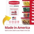 thumbnail image 4 of Rubbermaid EasyStore Rectangle, Square, and Round Containers, 32-Piece Set, Food Storage Containers, Food Storage Containers with Lids, 4 of 7