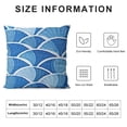 thumbnail image 5 of SHANXI Throw Pillow Covers Blue Decorative Square Pillow Case Cushion Cover 18x18in, 5 of 5