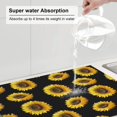thumbnail image 2 of Dish Drying Mat, Sunflower (2) Highly Absorbent Microfiber Drying Mat Kitchen Counter or Sink Drawer Liner, 18x24 Kitchen Drying Mat Coffee Mat Kitchen Essentials, 2 of 7