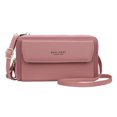 thumbnail image 2 of Bolso de Mano Sunnimix para Mujer Ligero Cuadrado de Cuero PU Rosado, 2 of 8